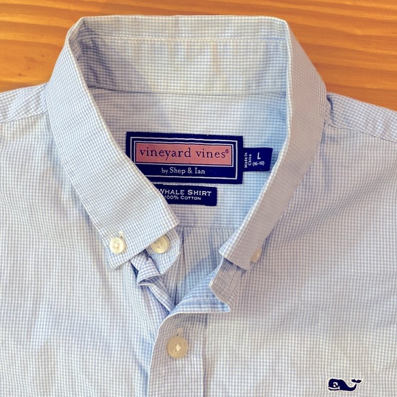 Vineyard Vines On-the-Go Boys Long Sleeve Button Down Shirt - Picture 1 of 5